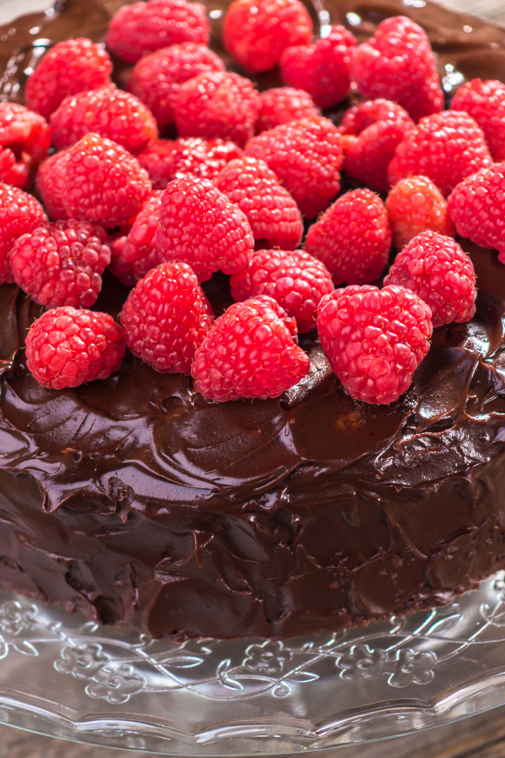 Raspberry Chocolate Truffle Cake